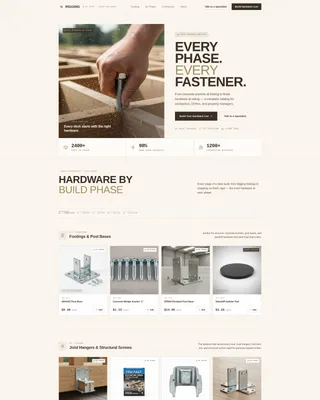 Trusted Deckhardware Landing Page Template