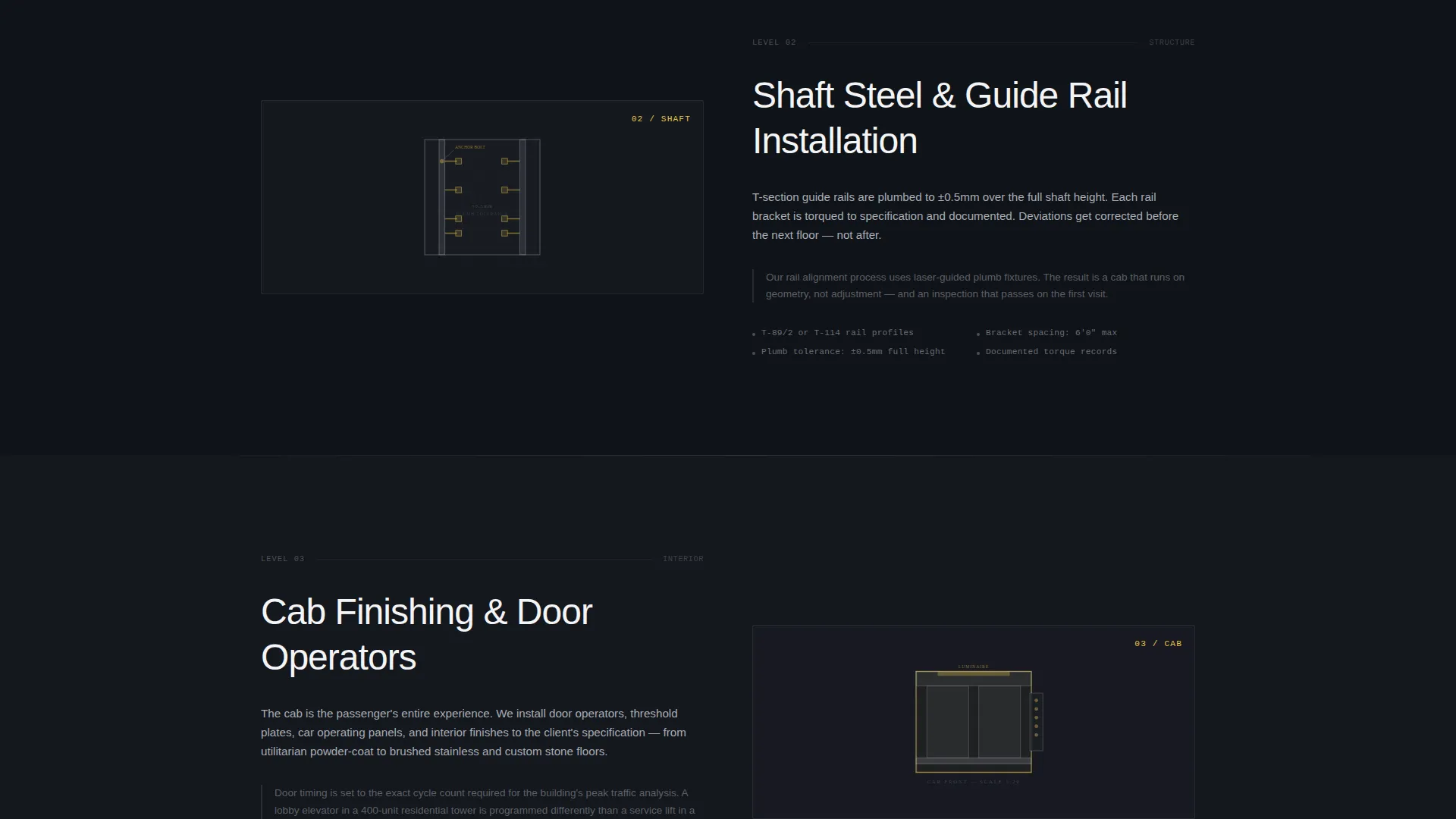 Advanced Specialty Construction Pricing & Packages Website Template