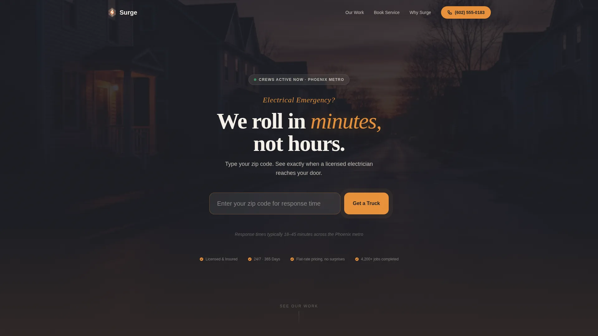 Emergency Electrical Landing Page Template