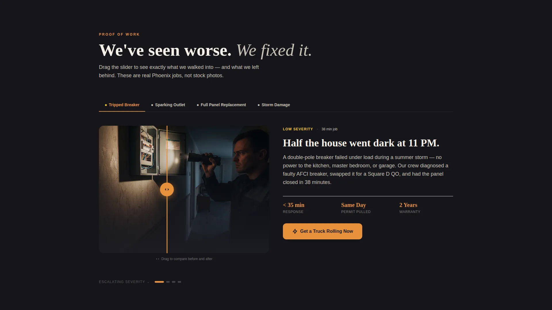 Emergency Electrical Landing Page Template