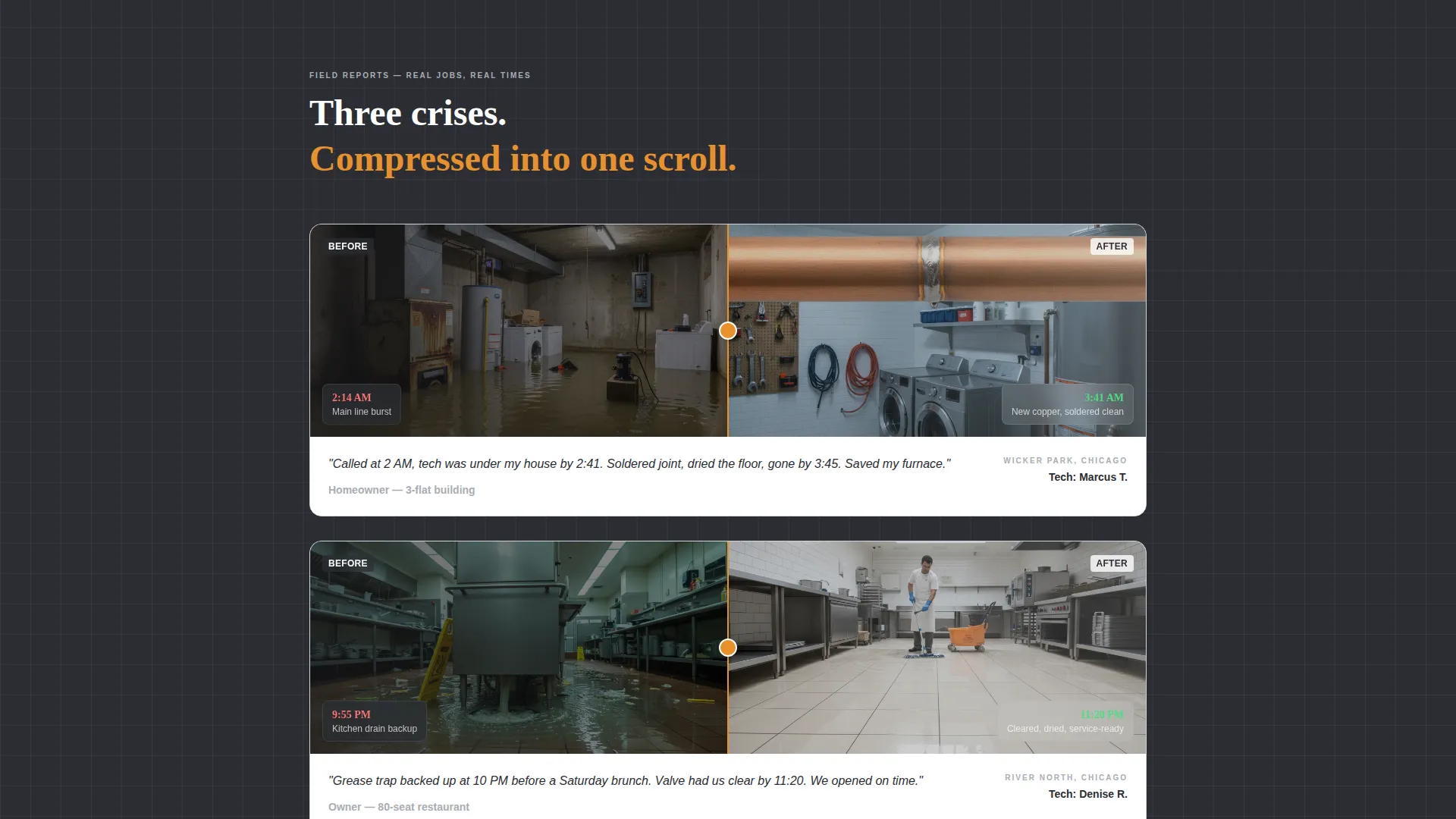 Emergency Plumber Landing Page Template