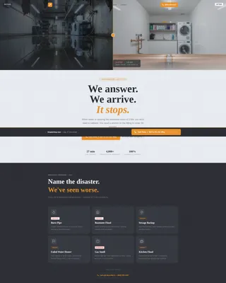 Emergency Plumber Landing Page Template
