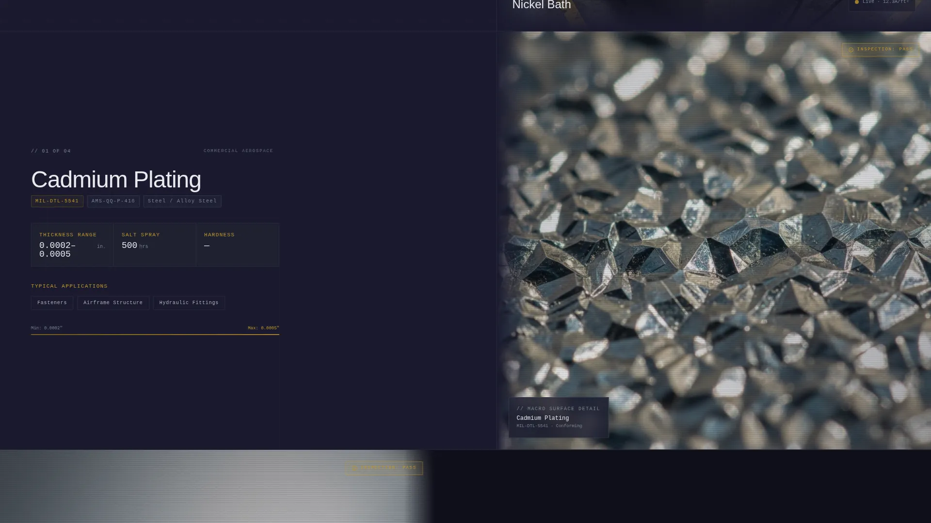 Defense Plating & Electroplating Landing Page Template