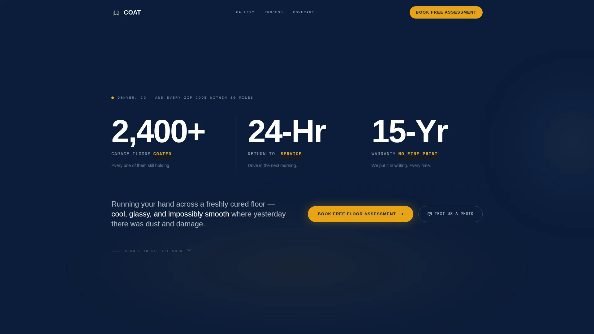 Epoxy Flooring Landing Page Template for Local Crews
