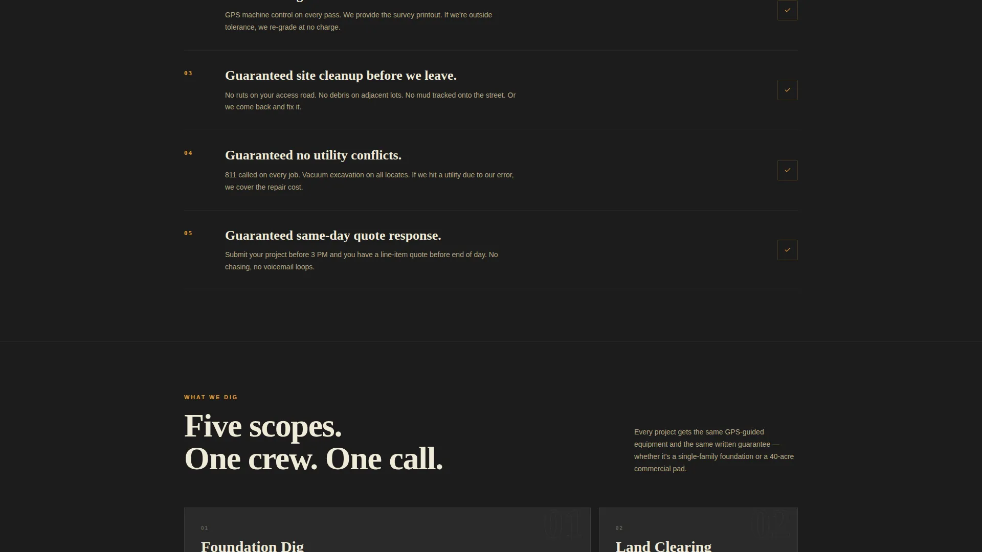 Advanced Demolition & Site Work Appointment Booking Website Template