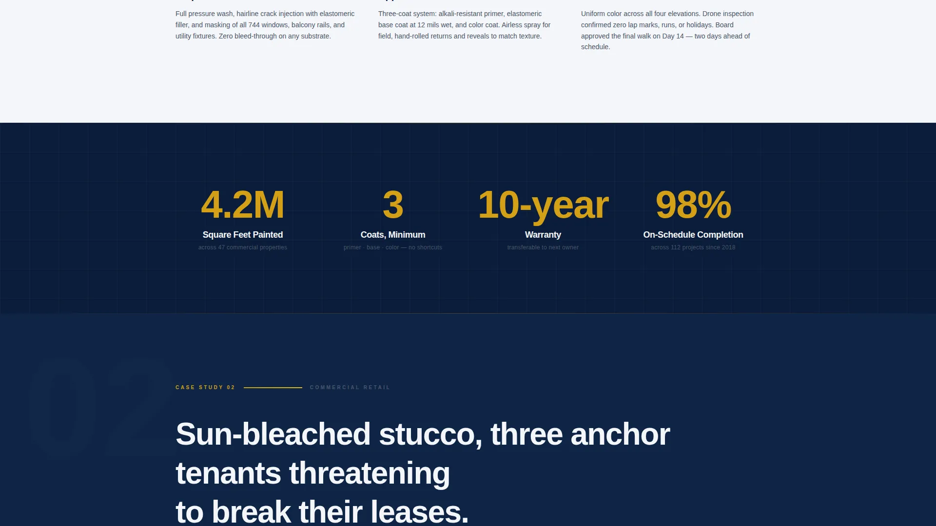 Commercial Exterior Painting Landing Page Template