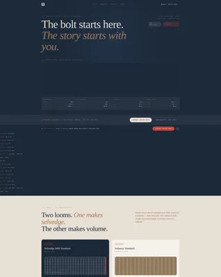 Premium Denim Manufacturer Landing Page Template