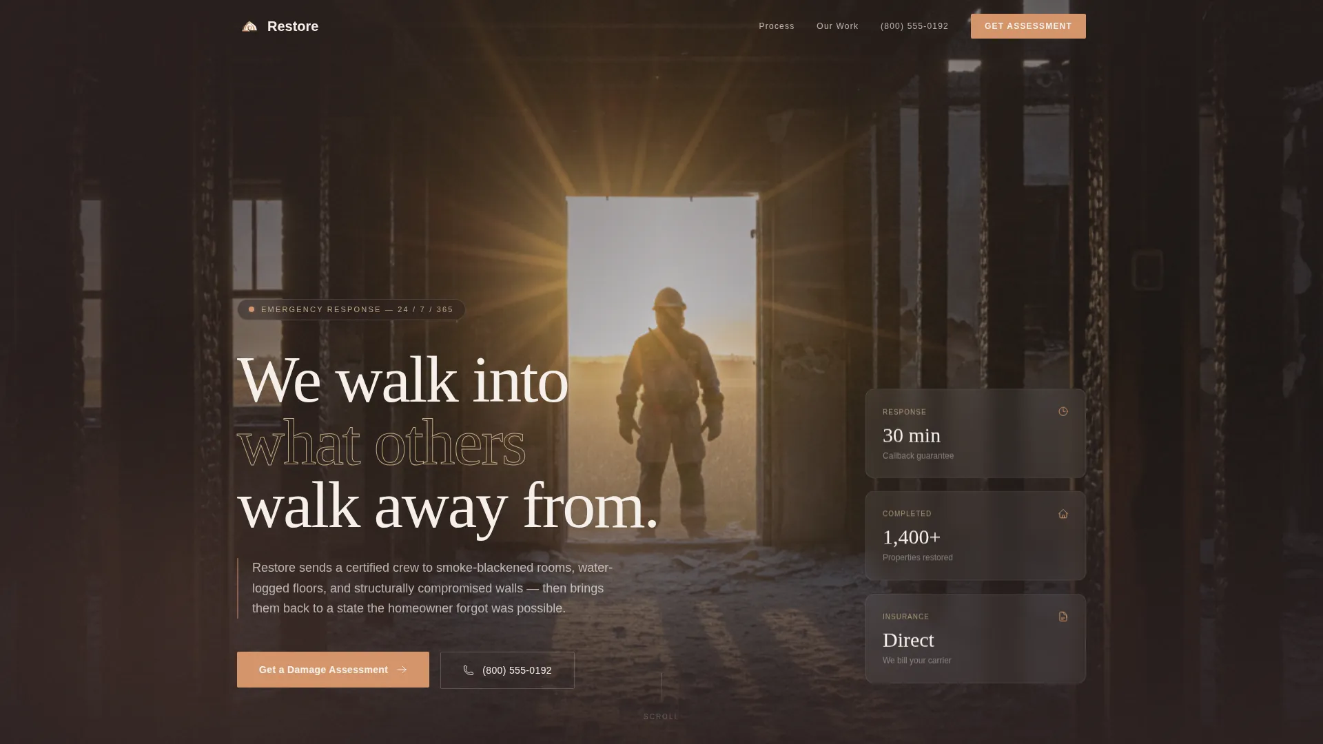 Specialist Restoration & Preservation Professional Website Template