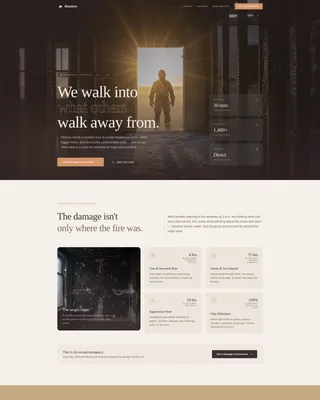 Specialist Restoration & Preservation Professional Website Template