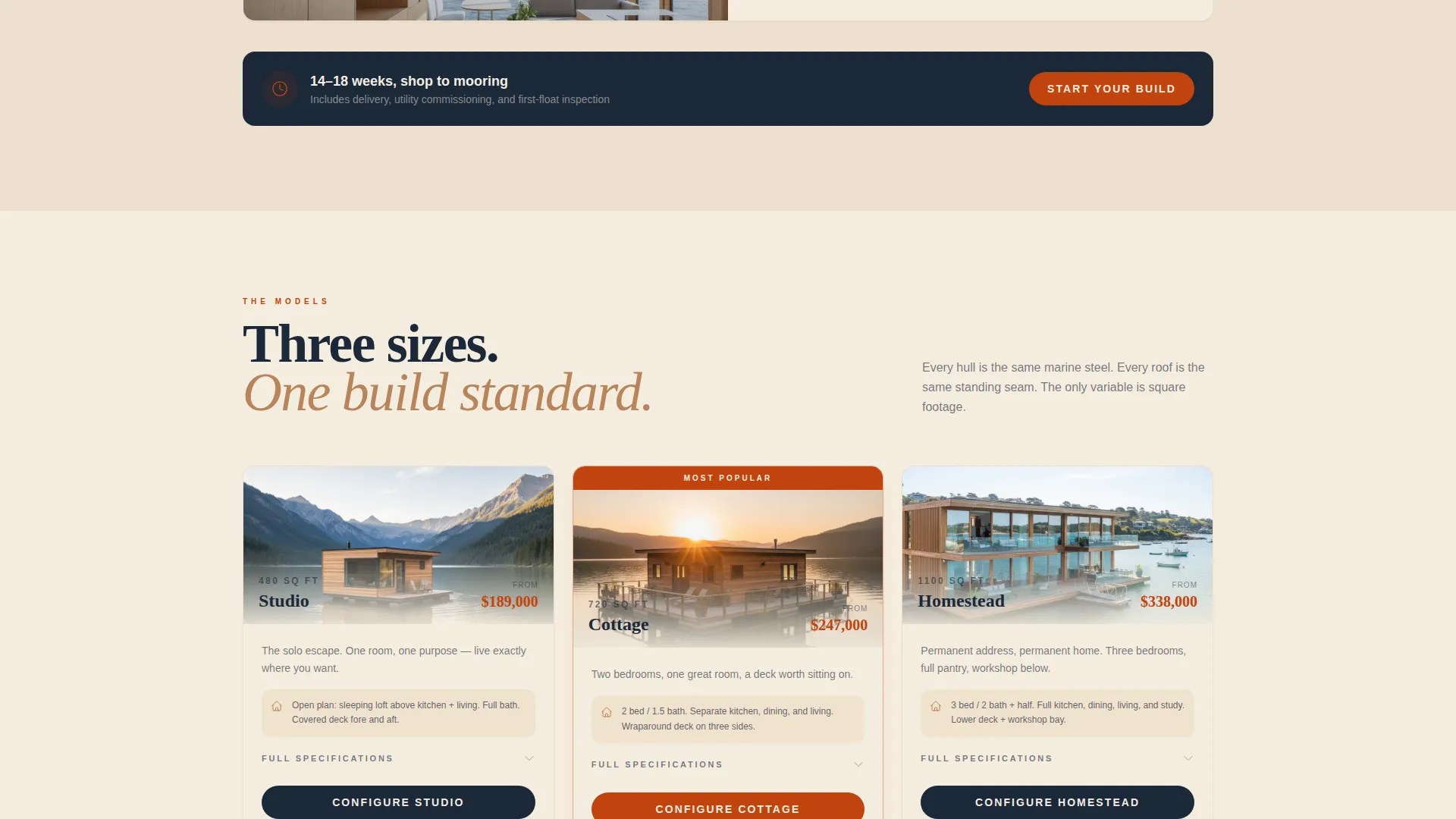 Specialist Specialty Construction Pricing & Packages Website Template