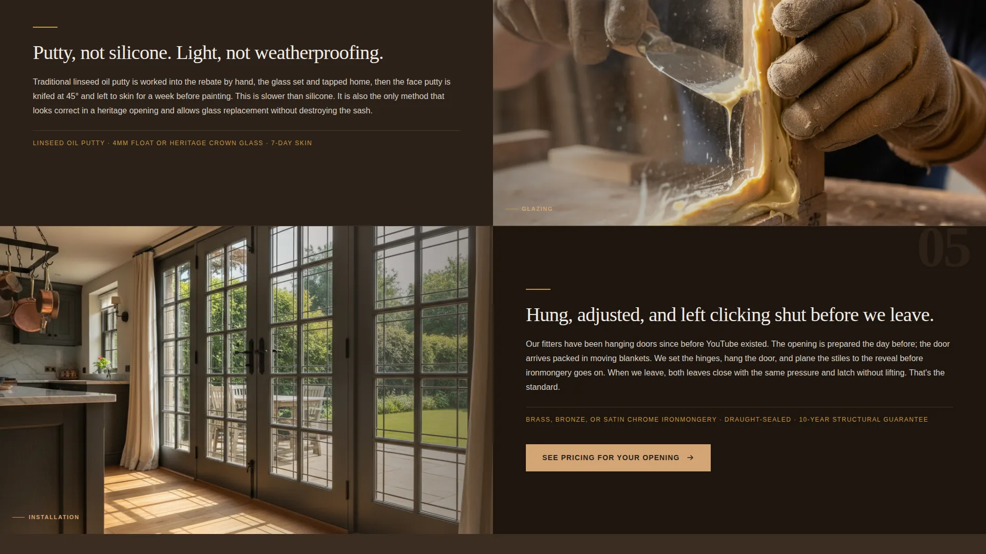 French Door Specialist Landing Page Template