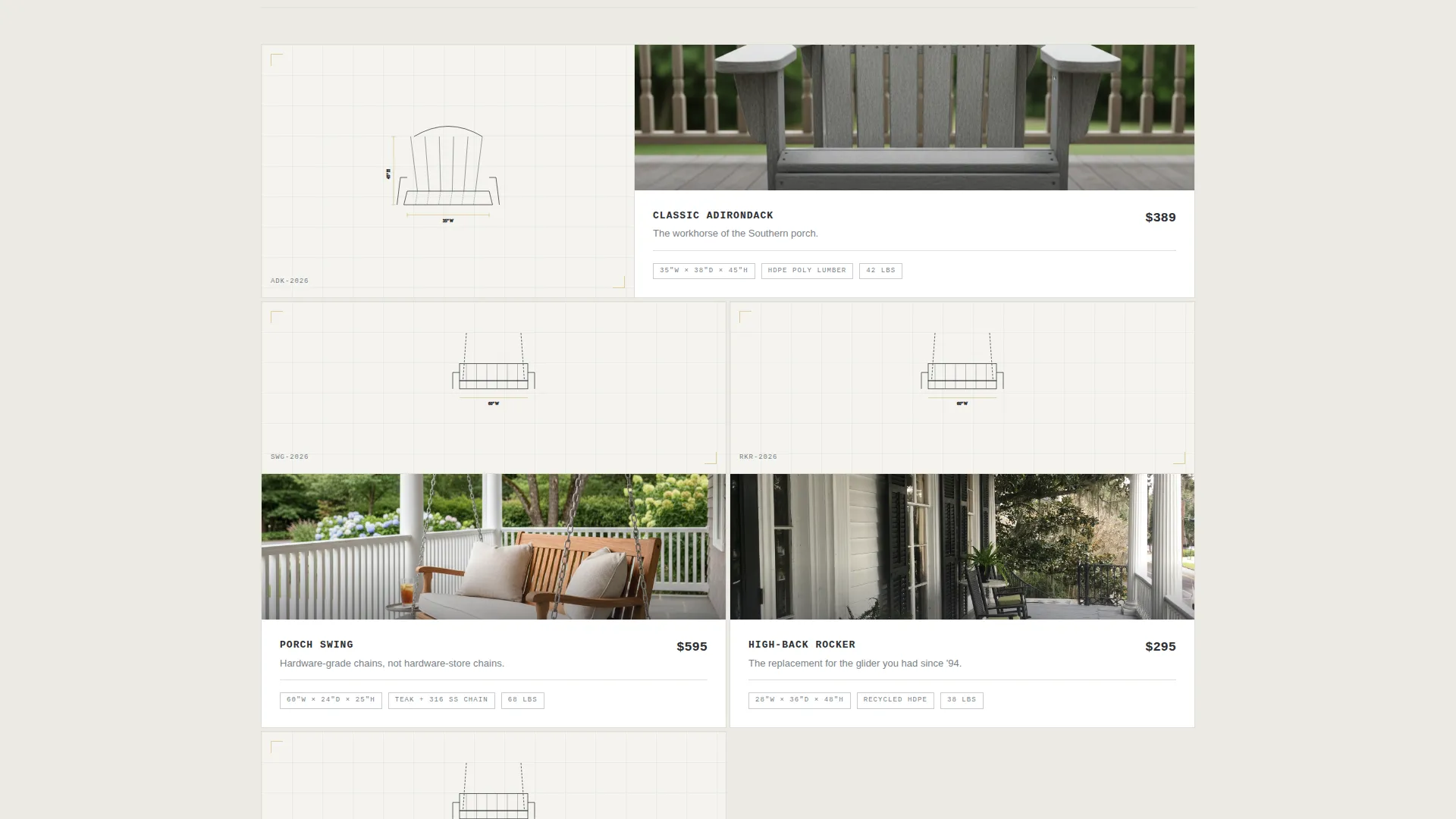 Front Porch Furniture & Décor Landing Page Template