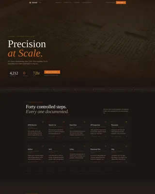 Precision Electronics Manufacturing Landing Page