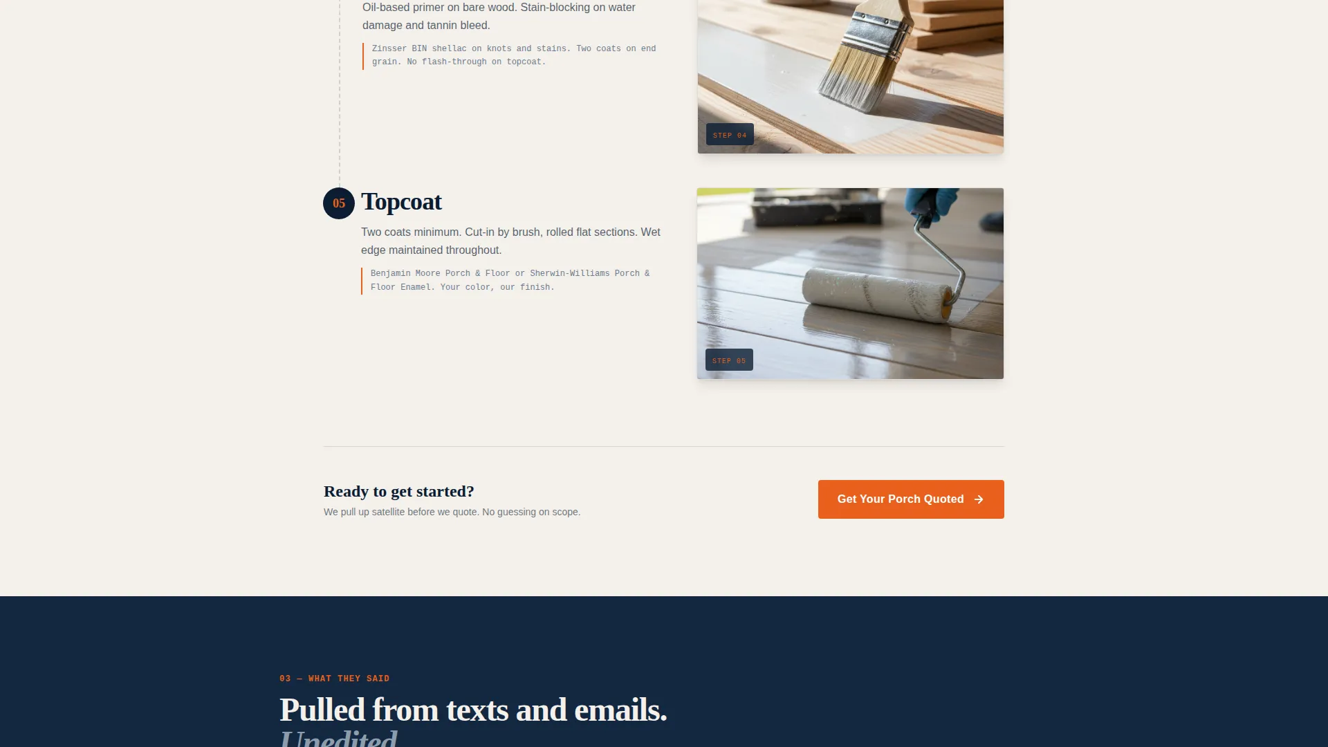 Front Porch Painting Service Landing Page Template