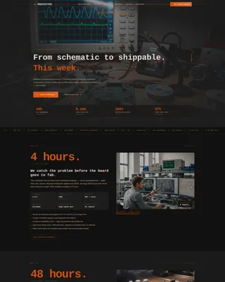 Rapid Electronics Landing Page Template