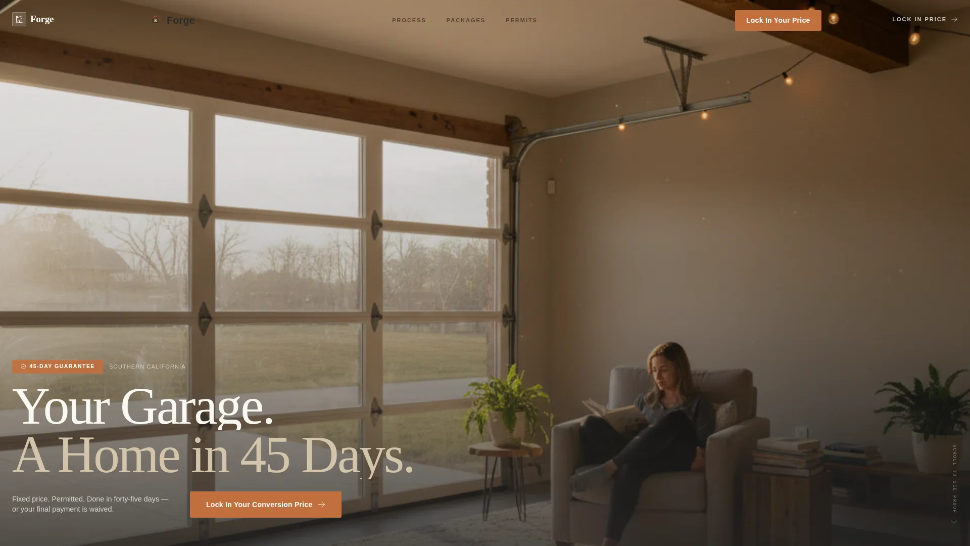 Garage Conversion Landing Page Template for ADU Specialists