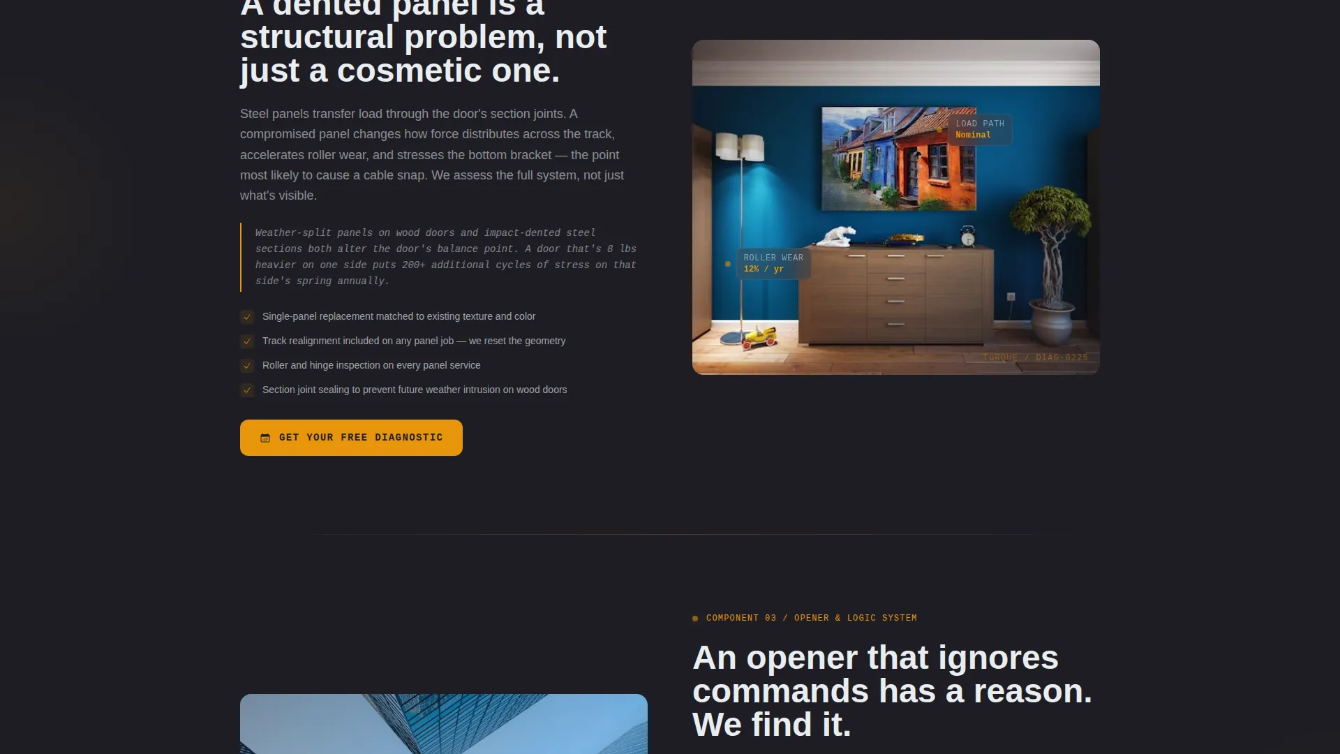 Garage Door Repair Landing Page Template