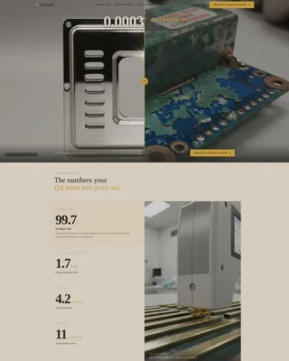 Electronics Finishing Landing Page Template