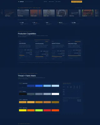 Precision Embroidery B2B Landing Page Template