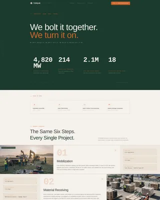 Energy Assembly Landing Page Template for Field Contractors