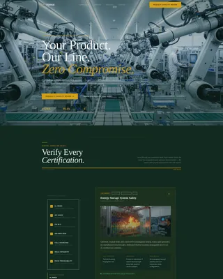 Energy Contract Manufacturer Landing Page Template