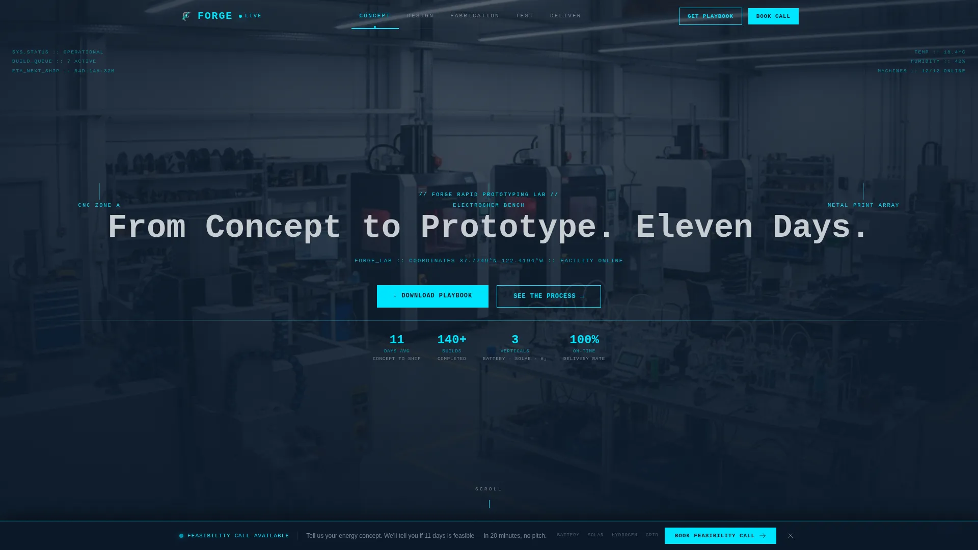 Energy Prototype Rapid Prototyping Landing Page Template