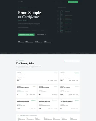 Fuel Testing Lab Landing Page Template
