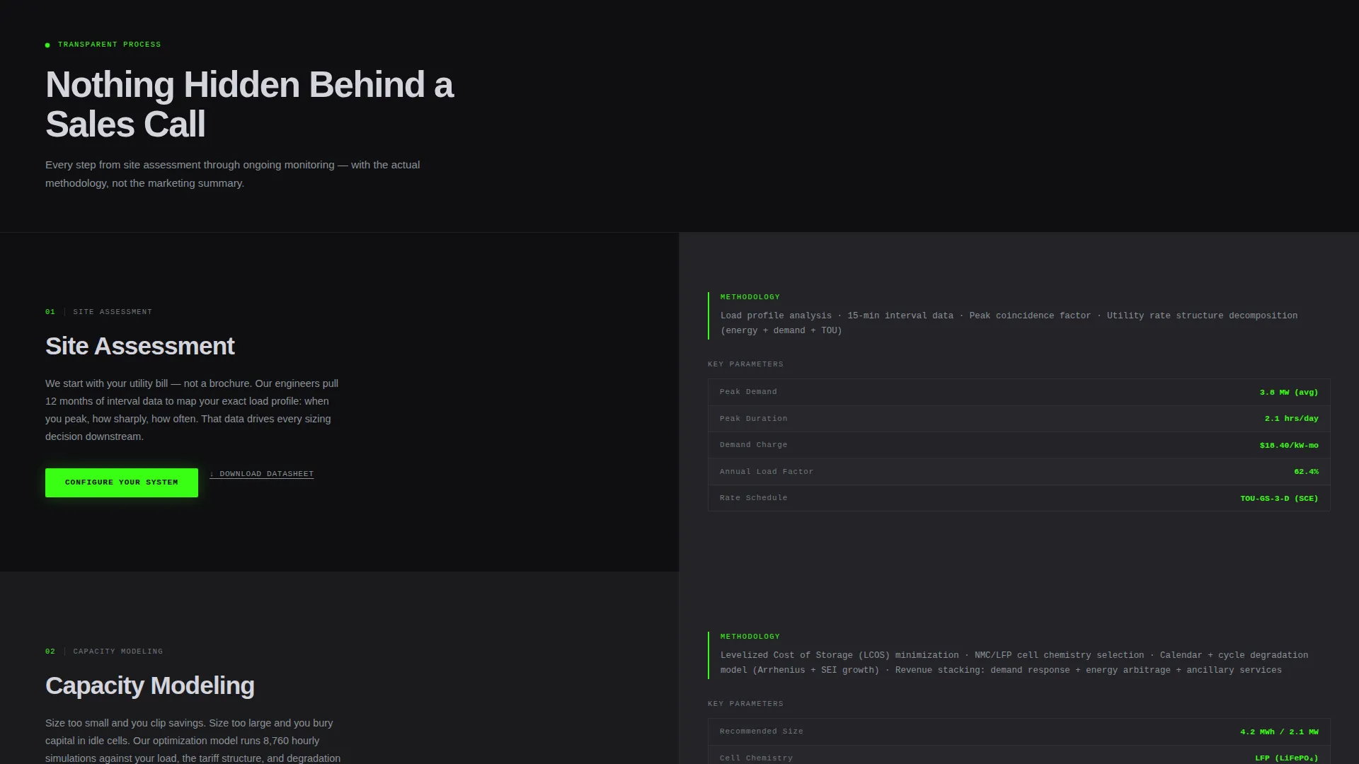 Industrial Energy Storage Landing Page Template