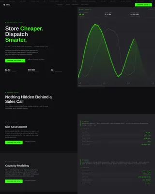 Industrial Energy Storage Landing Page Template