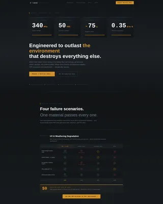 Fiberglass Manufacturer Landing Page Template