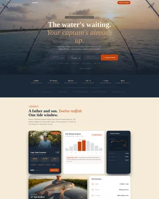 Fishing Charter Booking Website Template