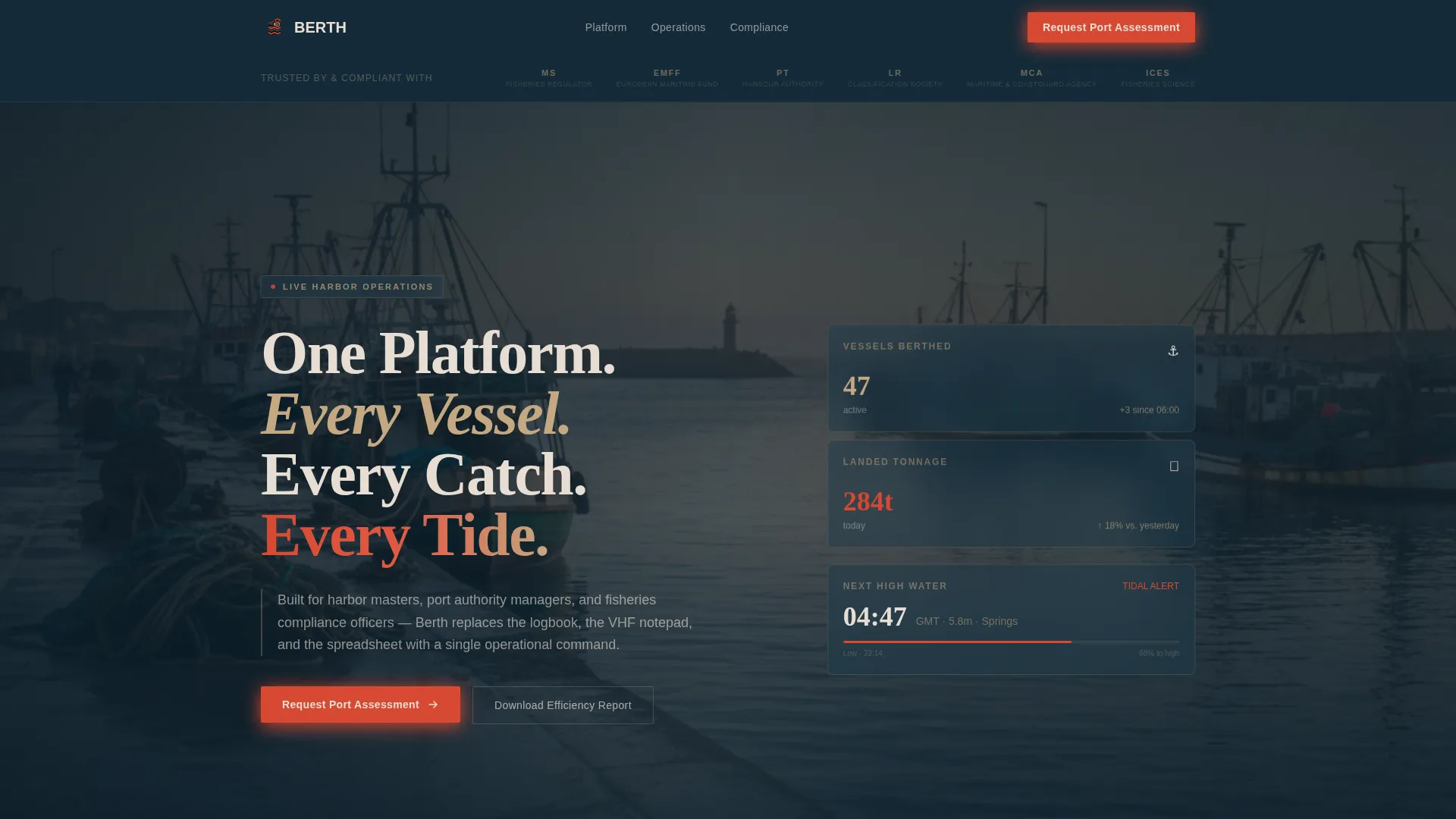 Port & Harbor Privacy Policy Website Template