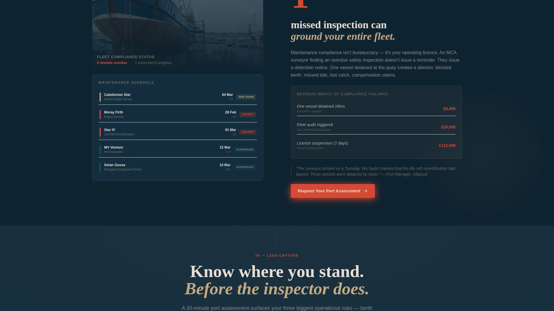 Port & Harbor Privacy Policy Website Template