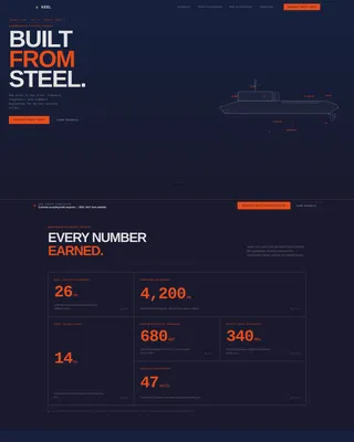 Precision Fishing Vessel Builder Landing Page Template