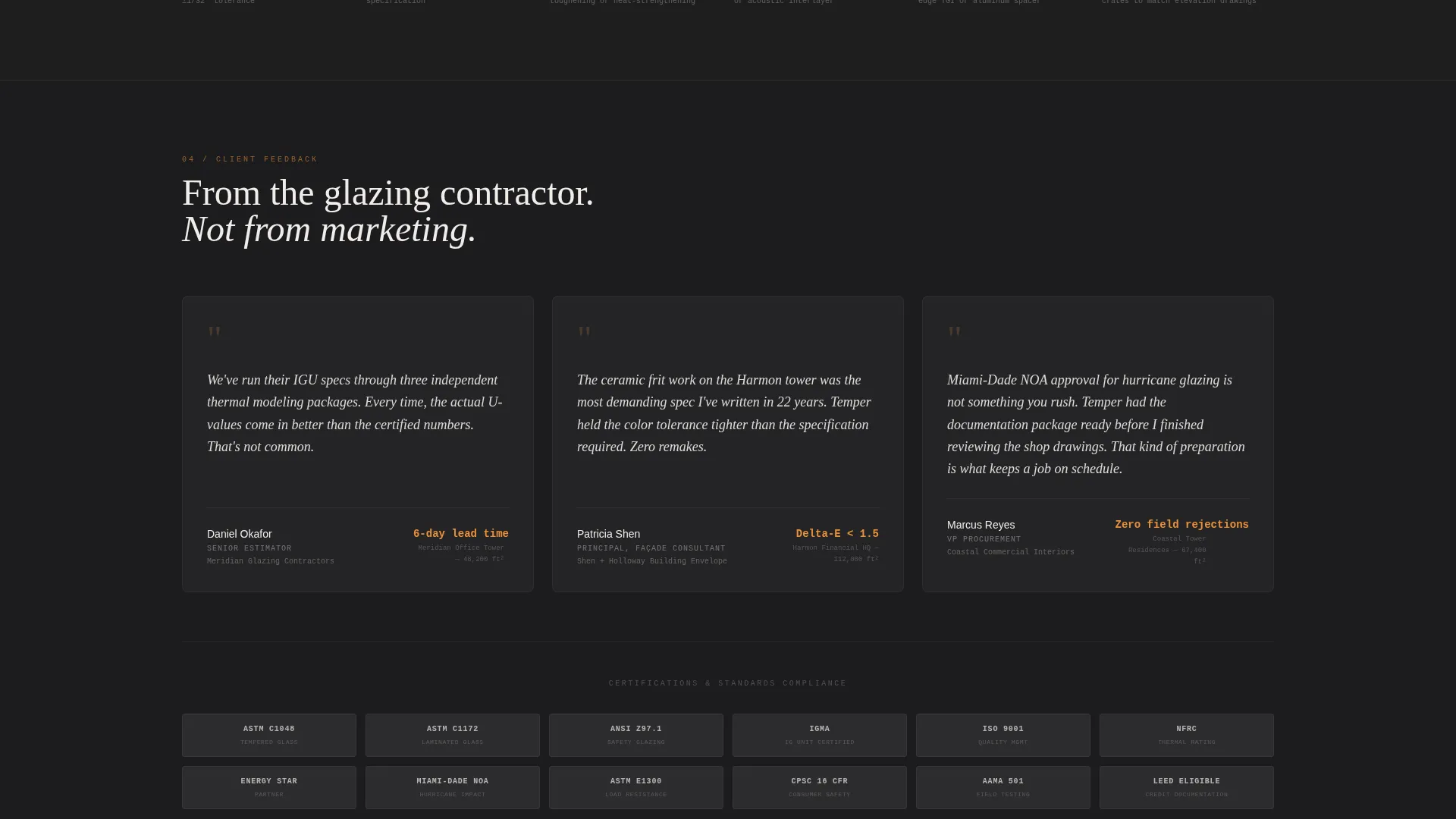 Ceramics & Glass Manufacturing Portfolio Website Template