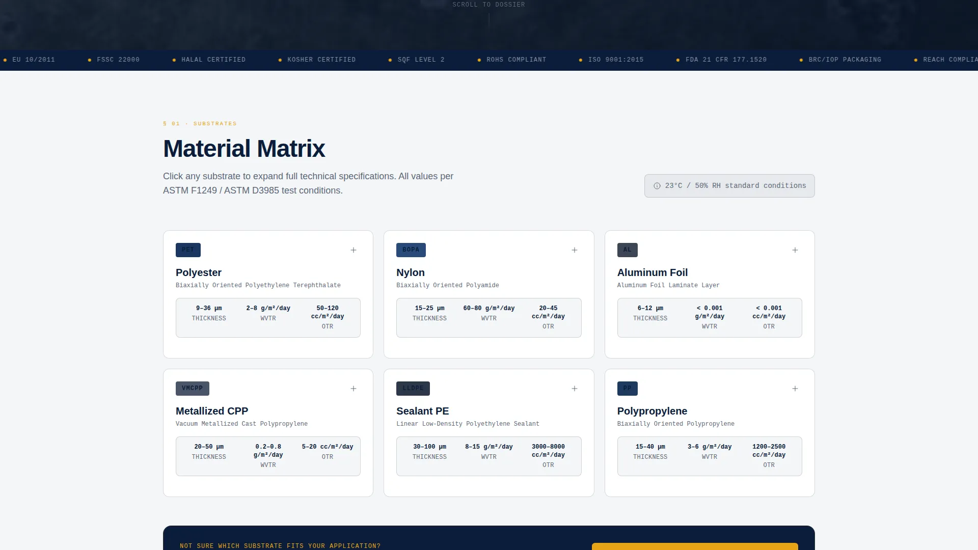 Flexible Packaging Landing Page Template