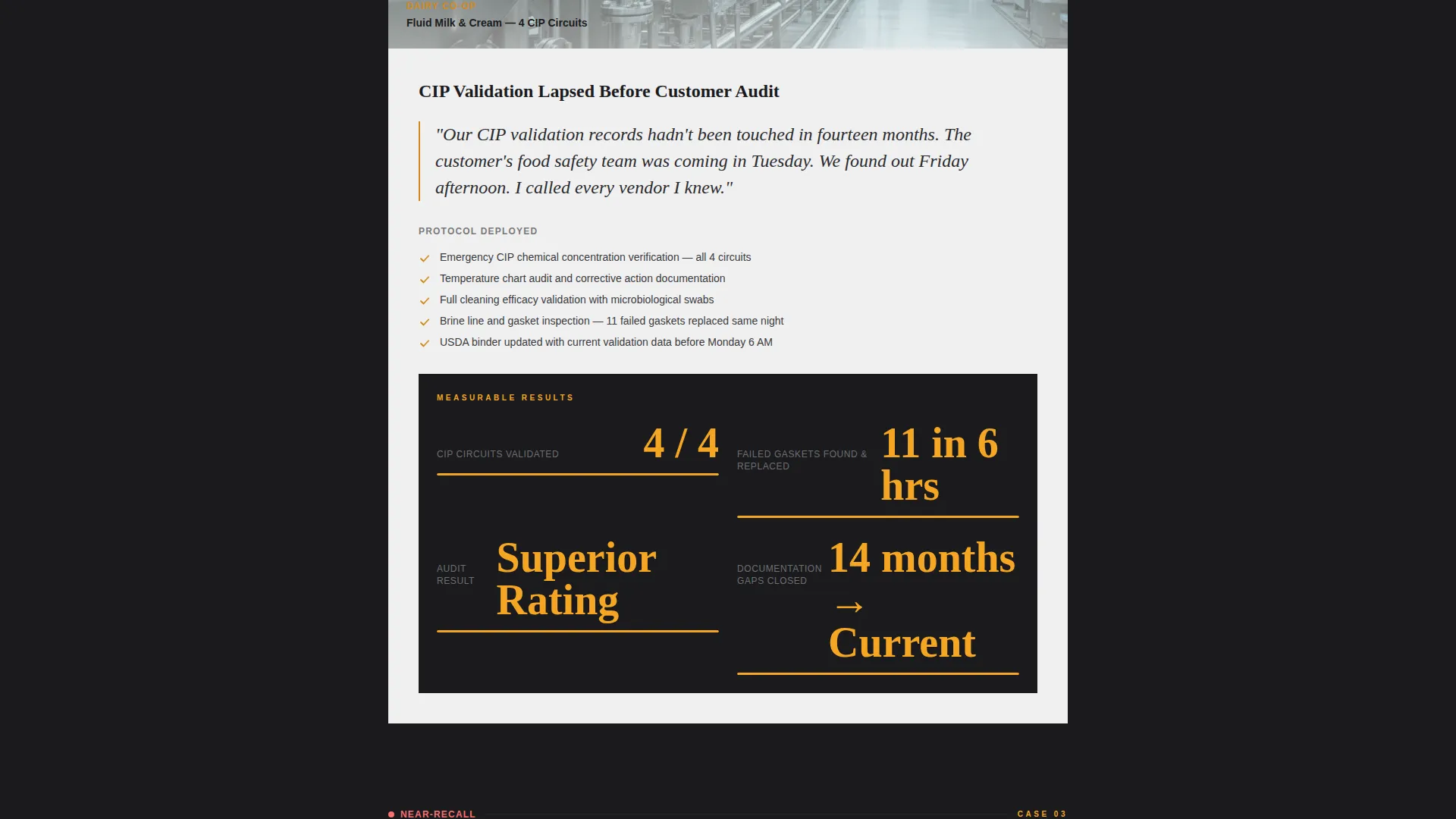 Industrial Foodprocessing Landing Page Template