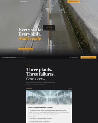 Industrial Foodprocessing Landing Page Template