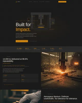 Premium Manufacturing Processes Professional Website Template