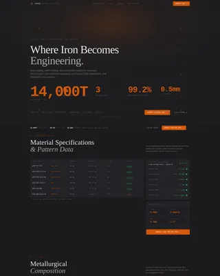 Specialist Metal & Steel Fabrication Professional Website Template