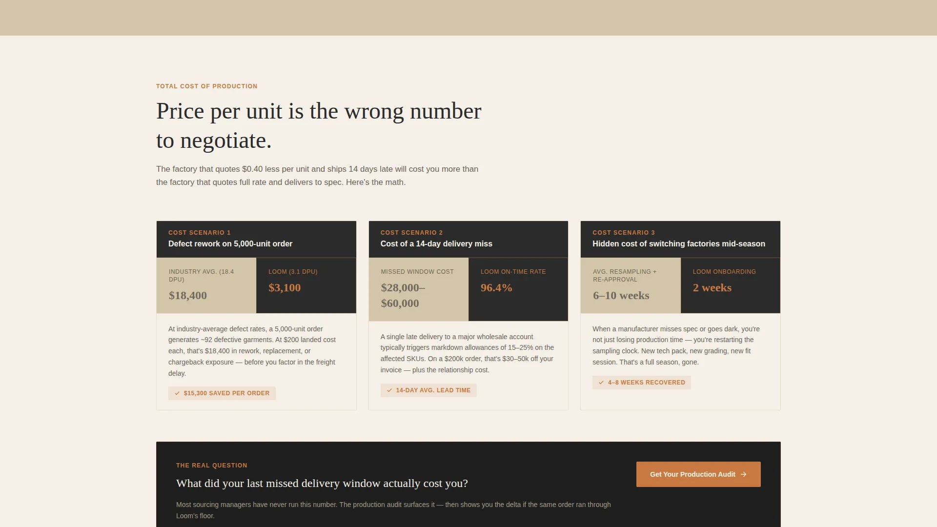 Garment Factory Landing Page Template
