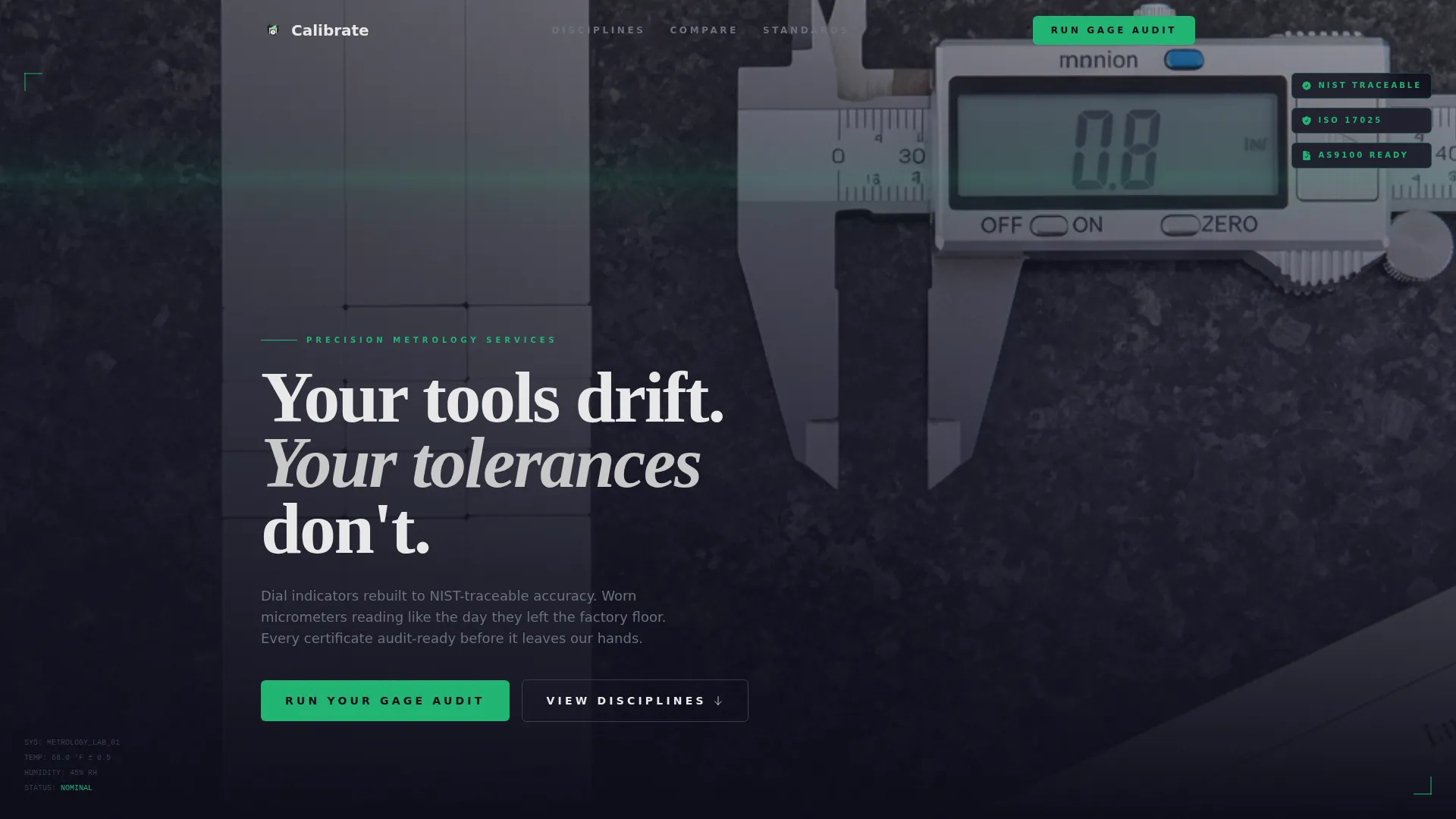 Tool & Die Making Site Maintenance Website Template
