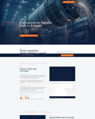 Component & Equipment Manufacturing Maintenance Website Template
