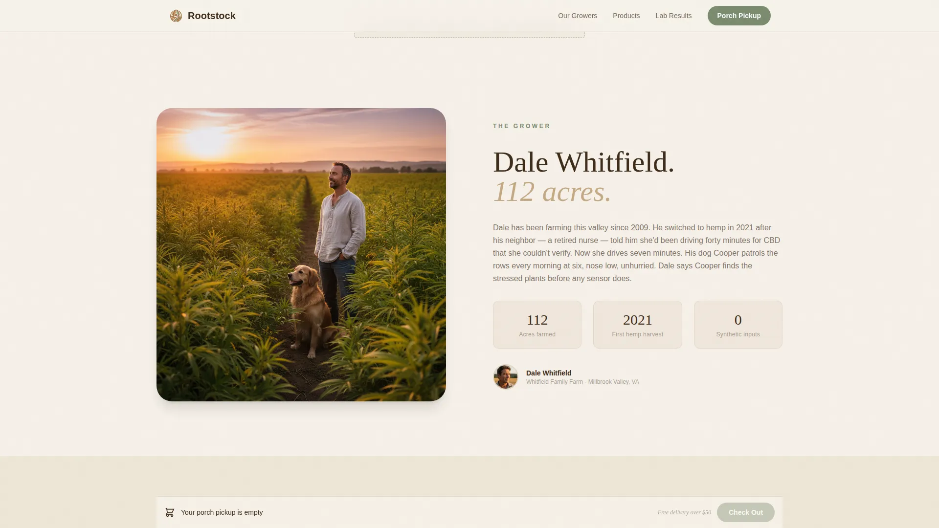Hemp Product Landing Page Template
