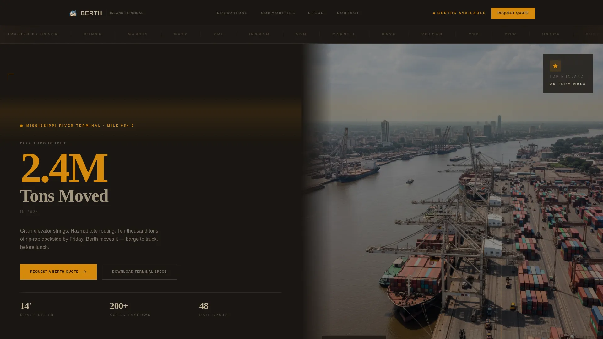Port & Harbor Professional Website Template