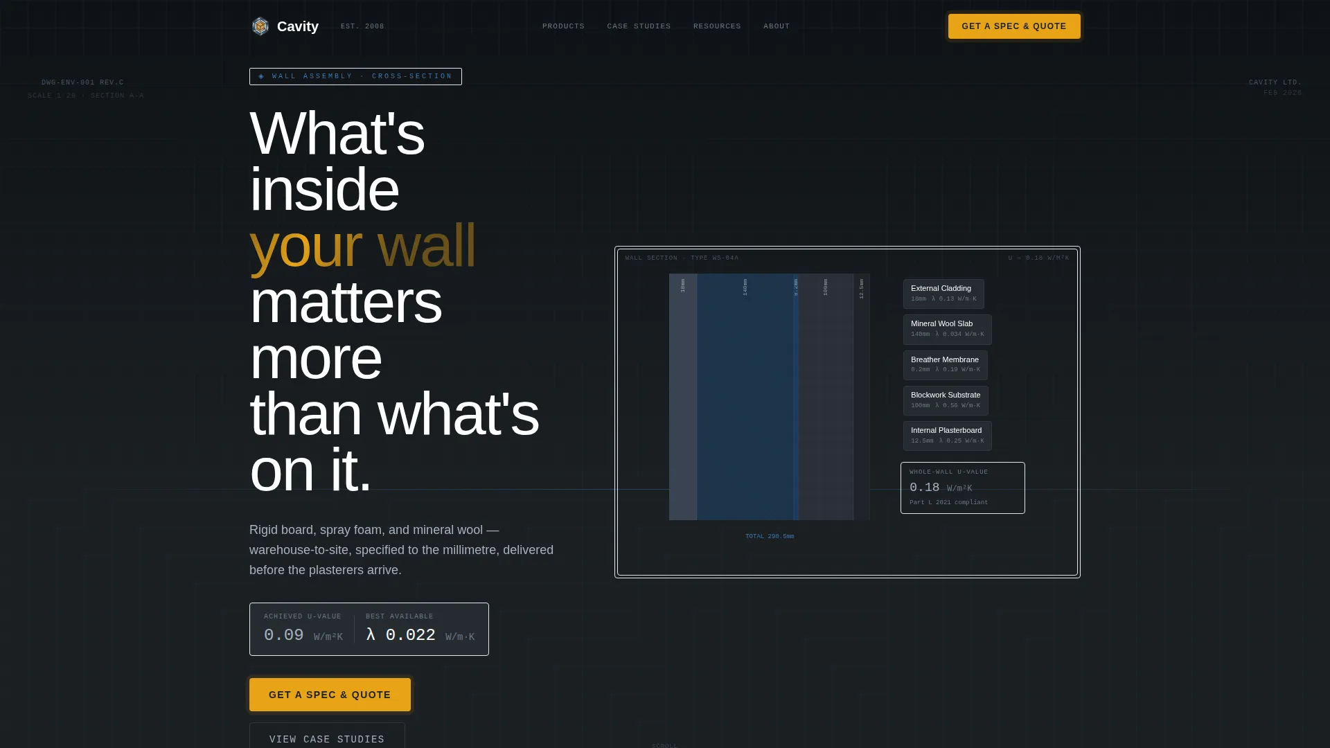 Construction Materials & Supply Portfolio Website Template