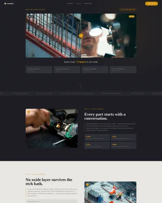 Marine Manufacturing Specialist Professional Website Template