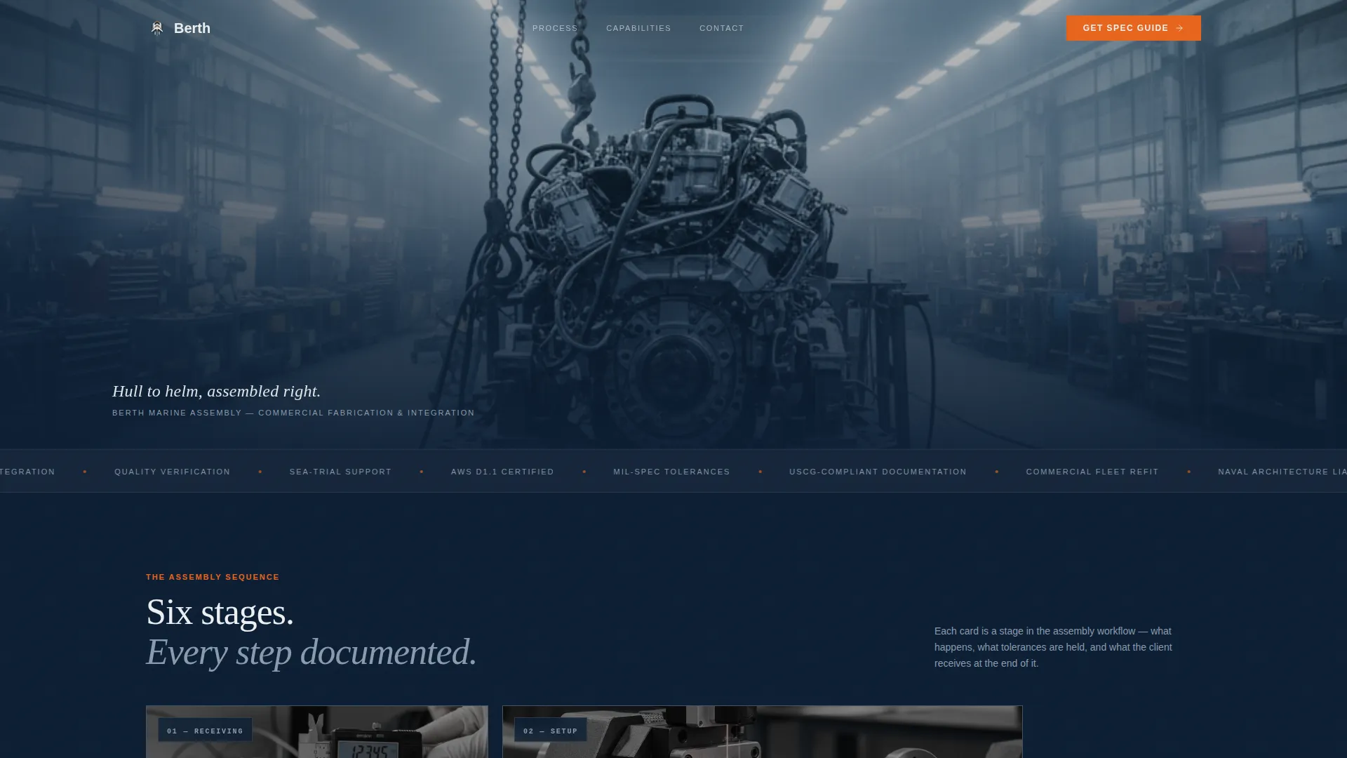 Marine Manufacturing Professional Website Template