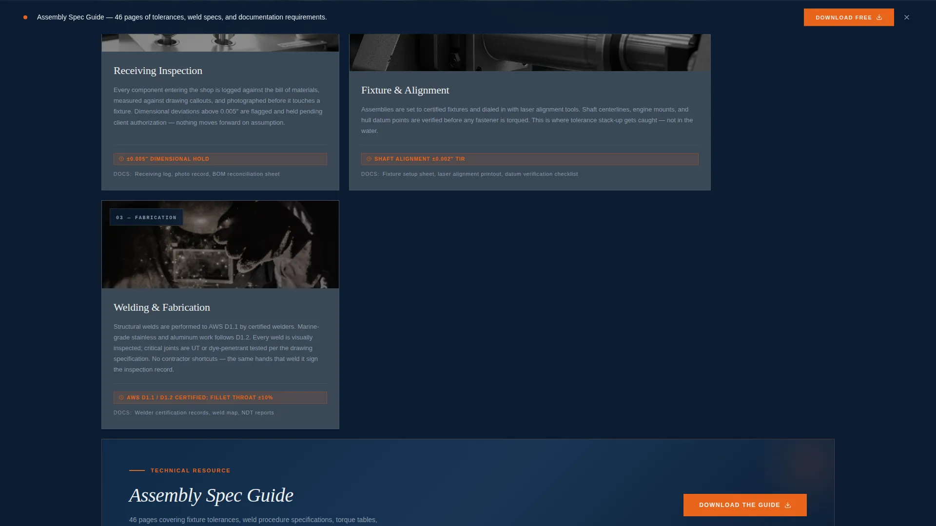 Marine Manufacturing Professional Website Template