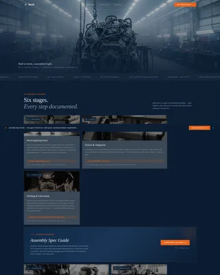Marine Manufacturing Professional Website Template